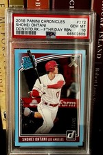 2018  Rated Rookies Shohei Ohtani #272 Father's Day /49 (RC) PSA 10 Gem Pop 2 