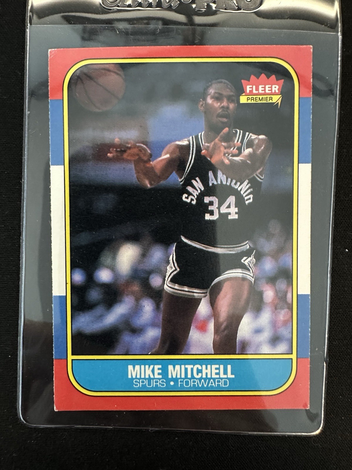 1986-87 Fleer #74 Mike Mitchell San Antonio Spurs Auburn Tigers