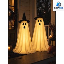 2Pcs Halloween Decorations Outdoor, Ghost Halloween Party Decoration Indoor