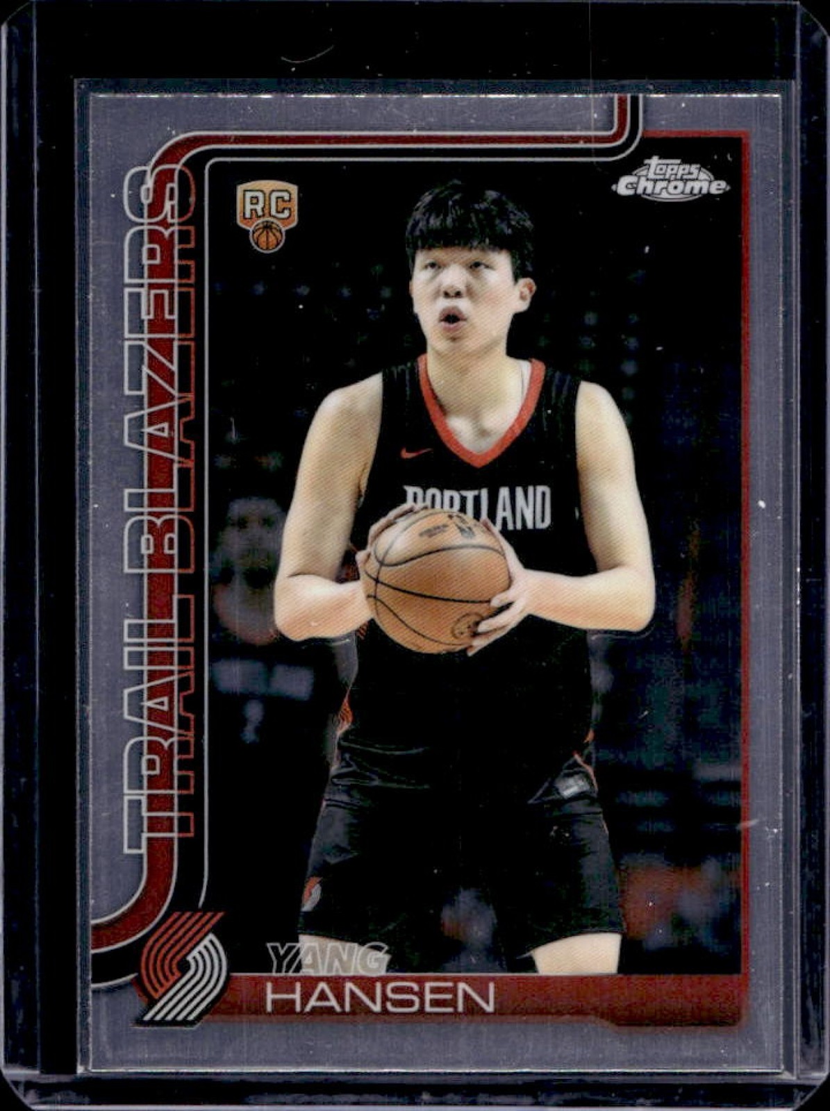 2025-26 Topps Chrome Yang Hansen RC Rookie #266 Trail Blazers