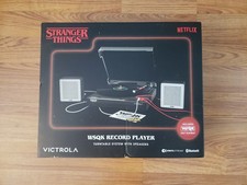 STRANGER THINGS Victrola WSQK Record Player Turntable Speakers Netflix - NEW