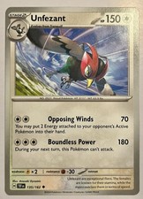 Unfezant 135/162 Temporal Forces MINT Condition