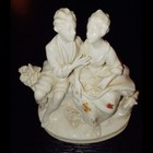 neutettau victorian couple figurine floral scene  — photo 3