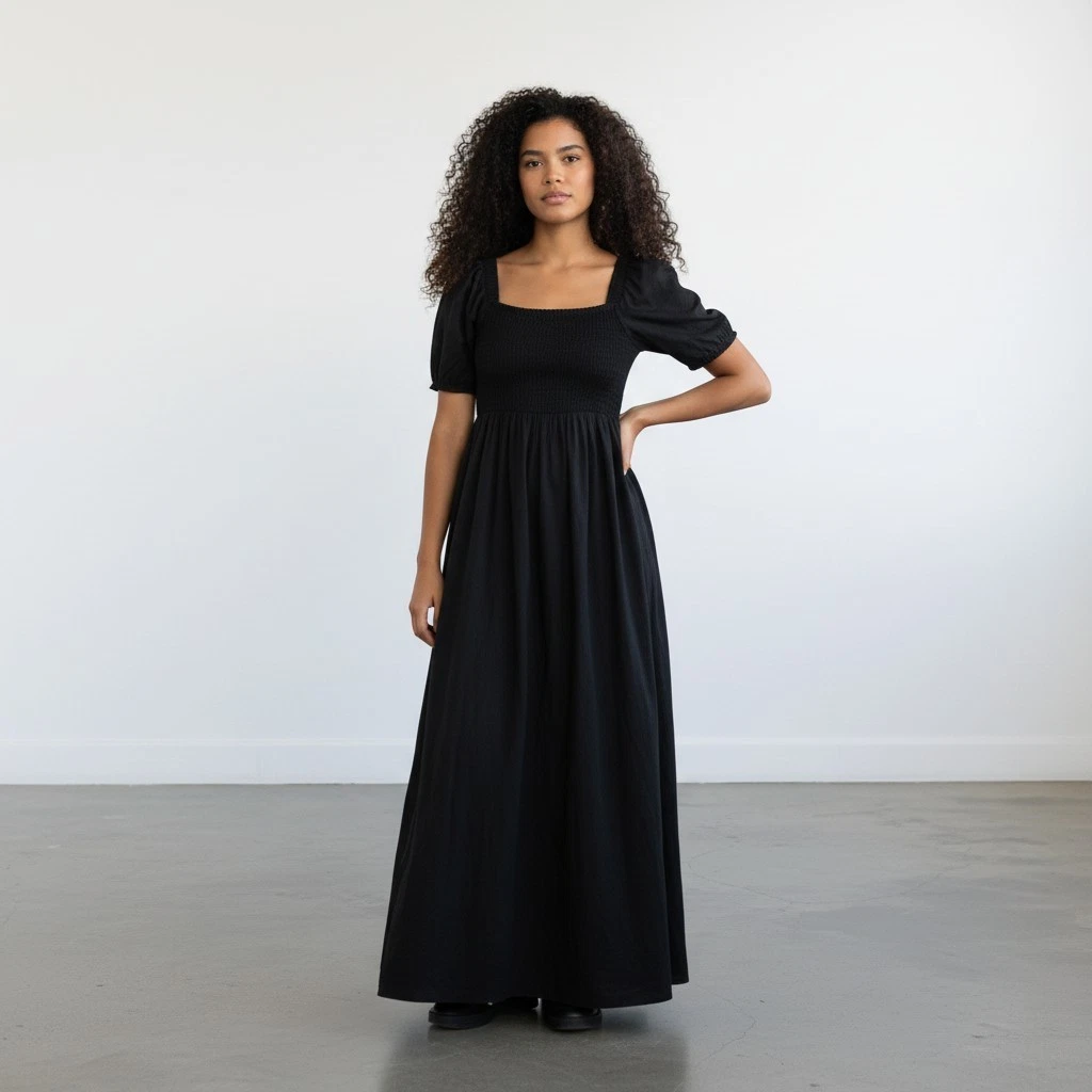 green emerald velvet dress Jacinda Drop Waist Maxi Dress