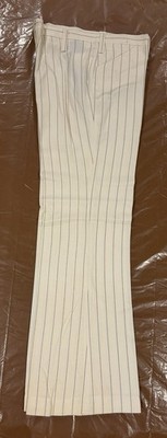 VINTAGE 1970s TAD BELL BOTTOMS Flared Pants White No Size But Assumed 30x32