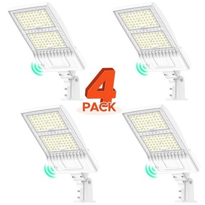 4x 400W LED Parking Lot Light with Photocell Shoebox Pole Light Outdoor 60,000LM