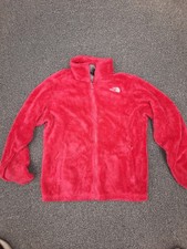 THE NORTH FACE OSO GIRLS JACKET X- LARGE PINK FLEECE FULL ZIP