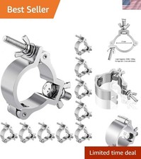 10PCS Heavy Duty 2 Inch Aluminum Truss Clamps - 220lb Capacity Lighting Solution