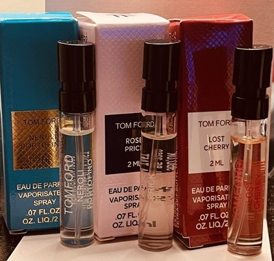 Tom Ford Sample Bundle 2mL Lost Cherry Rose Prick Neroli Portofino Spray Lot