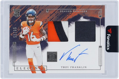#ad Autographed Troy Franklin Broncos Football Slabbed Rookie Card Item#14413525 COA $149.99