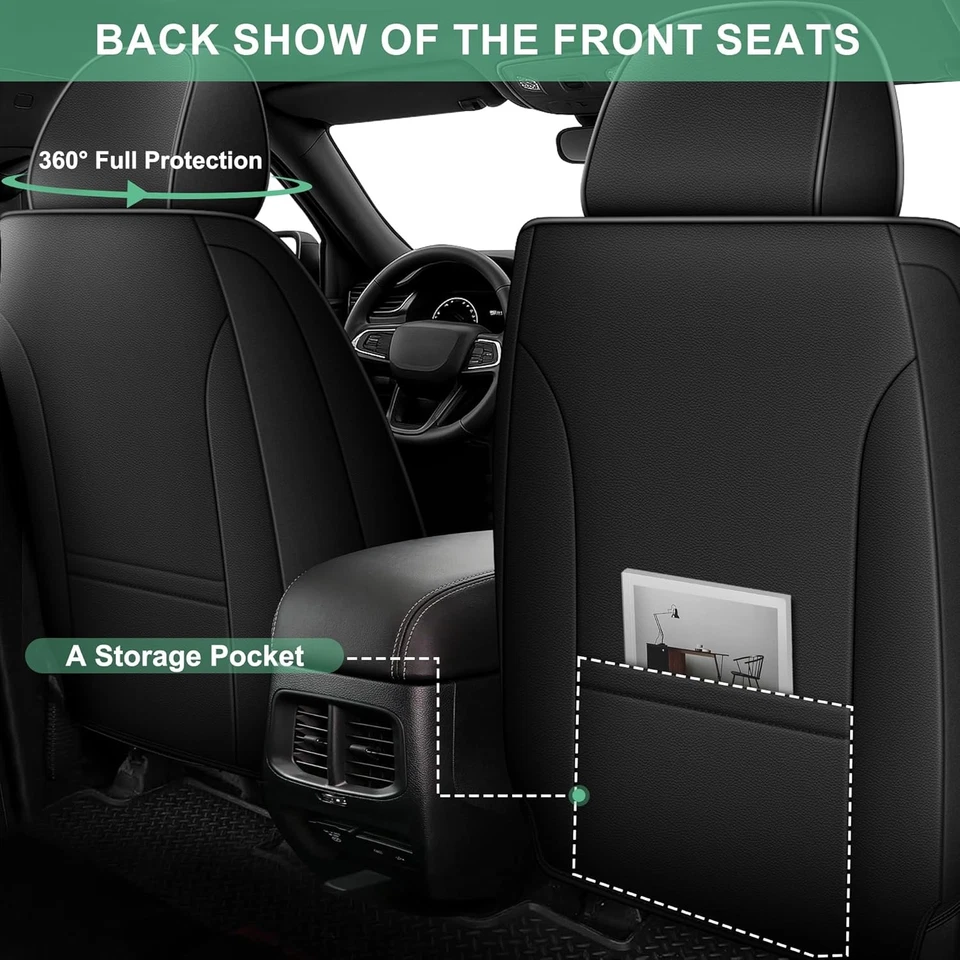 Seat Covers For Dodge Avenger 2008-2014 Faux Leather Seat Cushion (5 Seat) - Image 3 of 4