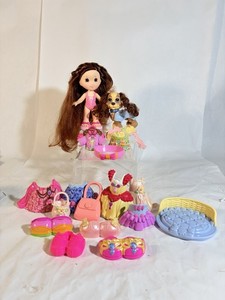Vintage Fisher Price Snap N Style Doll And Dog Lot Accessories Clothing Shoes