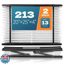 2-Pack 213 Replacement Filter for AprilAire 20x25x4 MERV-13, Fits 1210-4200