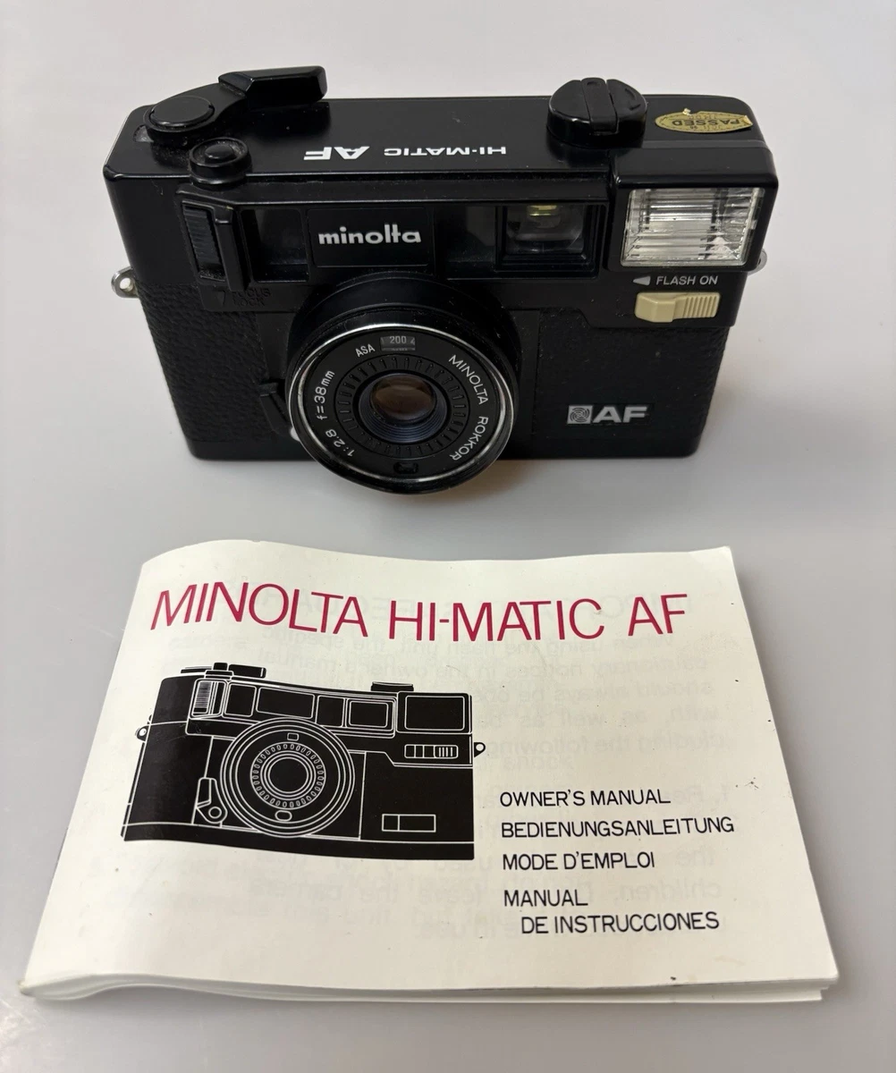 Minolta Hi-matic AF Rokkor 38mm F/1:2.8 - Argentique - Étui Origine - N.MINT