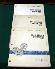 HP 8540 SERIES SOFTWARE GPS1 -GPS2- GPR2