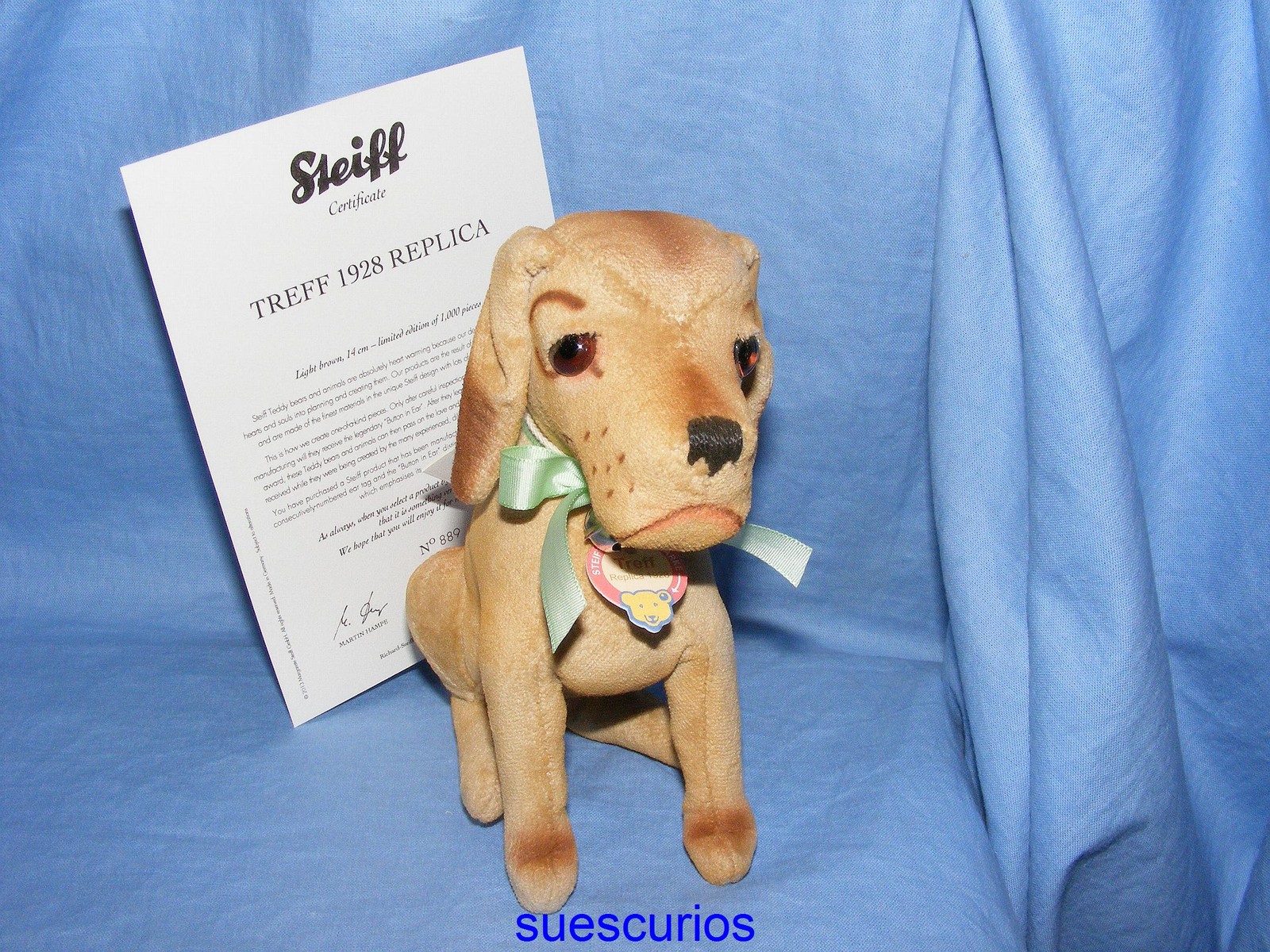 Steiff 1928 Replica Treff Dog Limited Edition EAN 402036