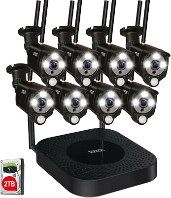 [2K&2 Way Audio&Thermal Detect] Tonton Security Camera System