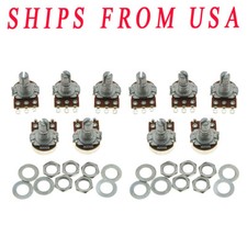 10-Pack B500K 16mm Base Guitar Linear Pots Short Split Shaft Potentiometers