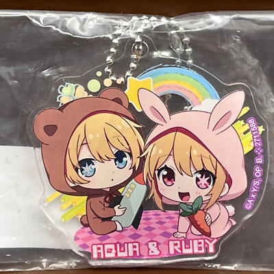 Aqua Ruby Oshi no Ko Acrylic Key Chain Acrylic Mascot Bandai Japan Gashapon Cute