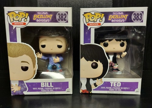 Funko Pop Bill & Ted’s Excellent Adventure Bill 382 Ted 383 set - Picture 1 of 7