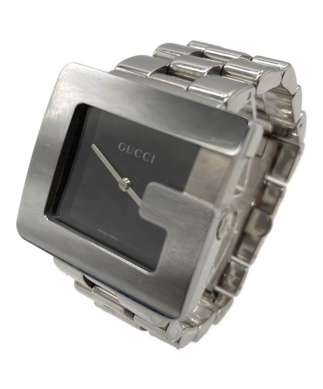 Montre GUCCI G Face 3600M cadran noir quartz unisexe acier inoxydable JP très bon état