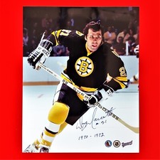 Autographed Don Marcotte Boston Bruins Photo - X2