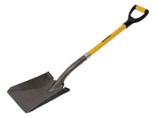 Roughneck Fibreglass Shaft Soft Grip D Handled Square Mouthed Shovel ROU68146