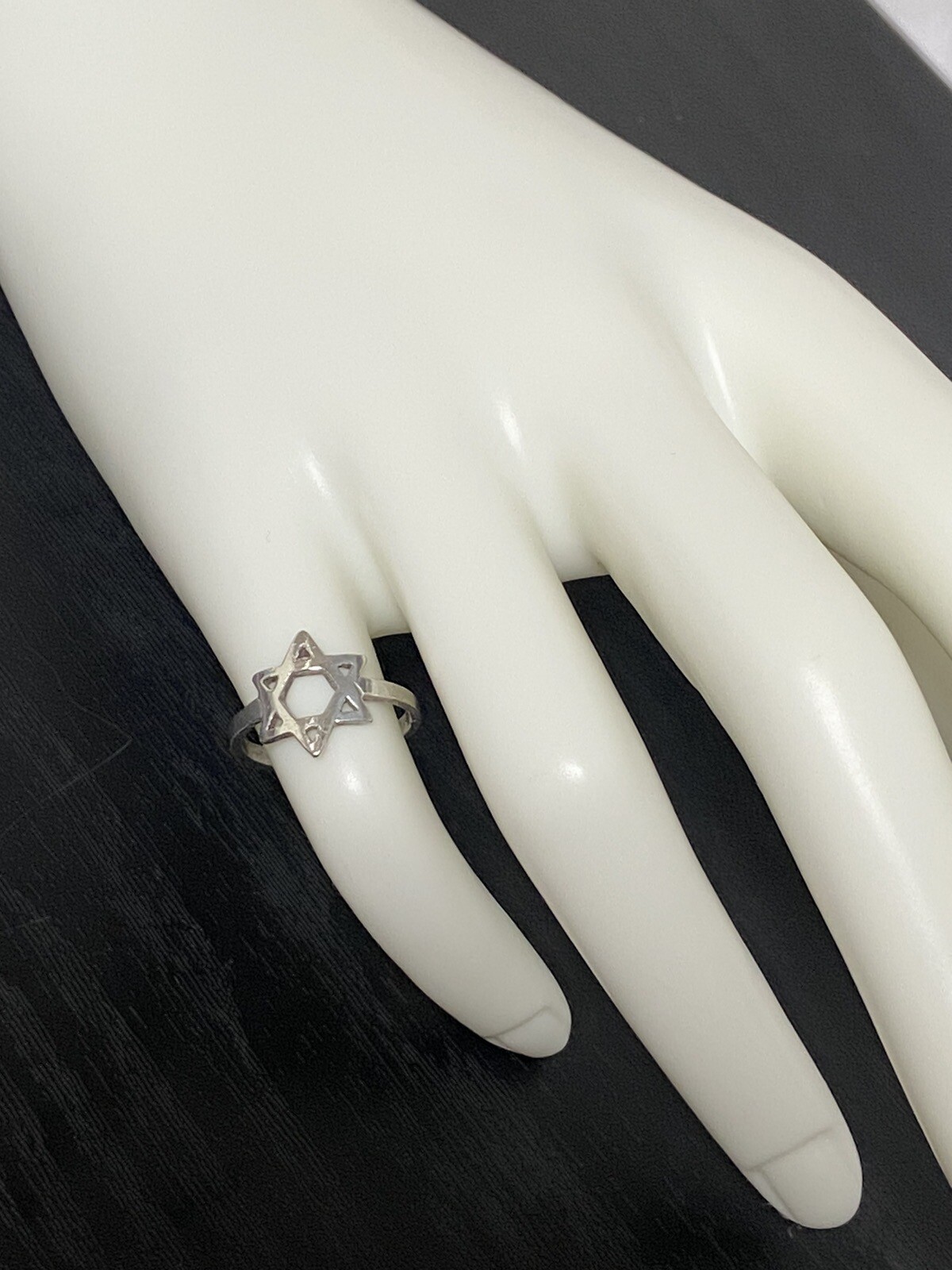 Star Of David Vintage Silver pinky ring