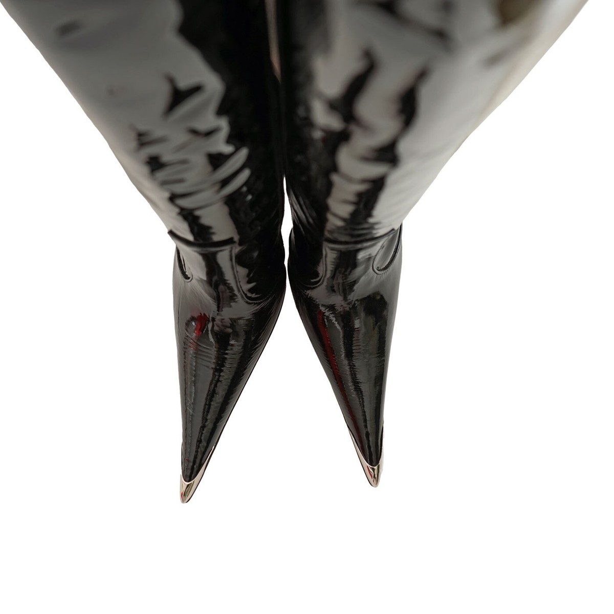 Bottes Cuir Femme – Sur Mesure – Talon Aiguille – Pointues – Taille 40 – Italie