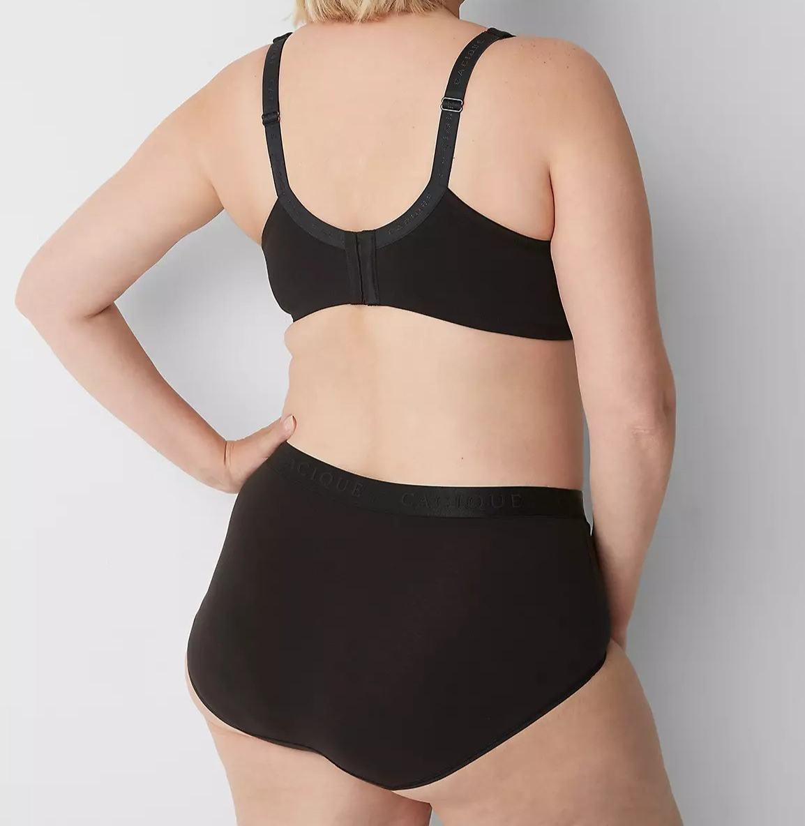 Lane Bryant CACIQUE Cotton Brief Panty BLACK Bad Witch Plus Size