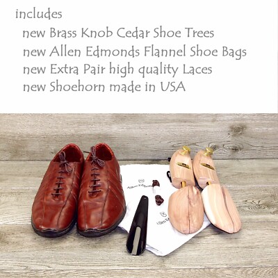 Allen Edmonds TRAVELER 8 D Chili * new Cedar Shoe Trees new  display picture 3