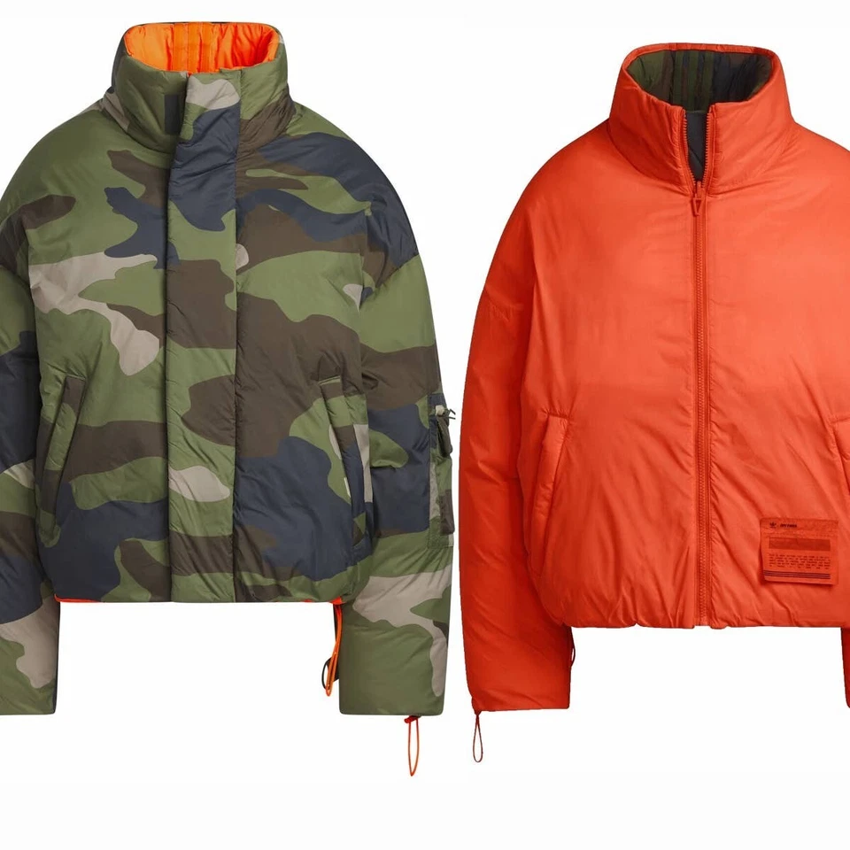 Chaqueta de Camuflaje Adidas Beyonce IVY Reversible Gran Tamaño Puffer Abrigo Talla Pequeña Foto 2 de 4