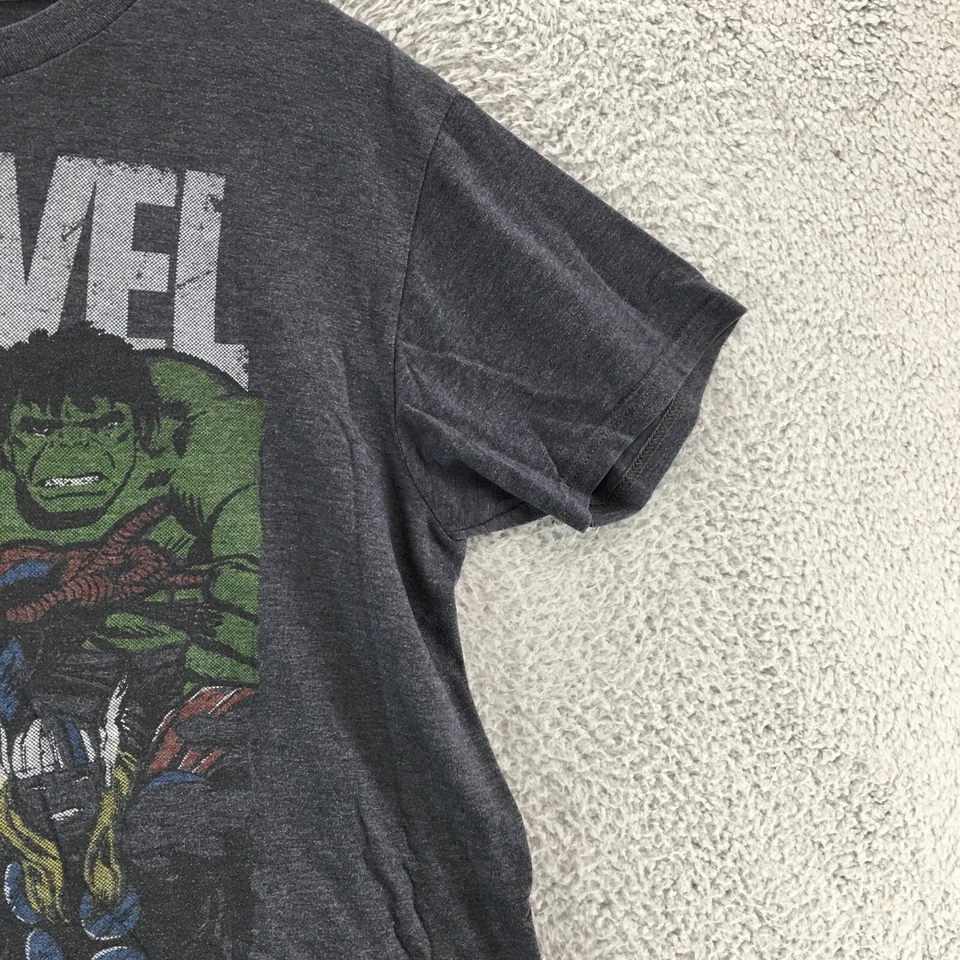 Marvel Comics Avengers Graphic Print T-Shirt Mens Large Gray Short Sleeve Crew - Image 3 of 4