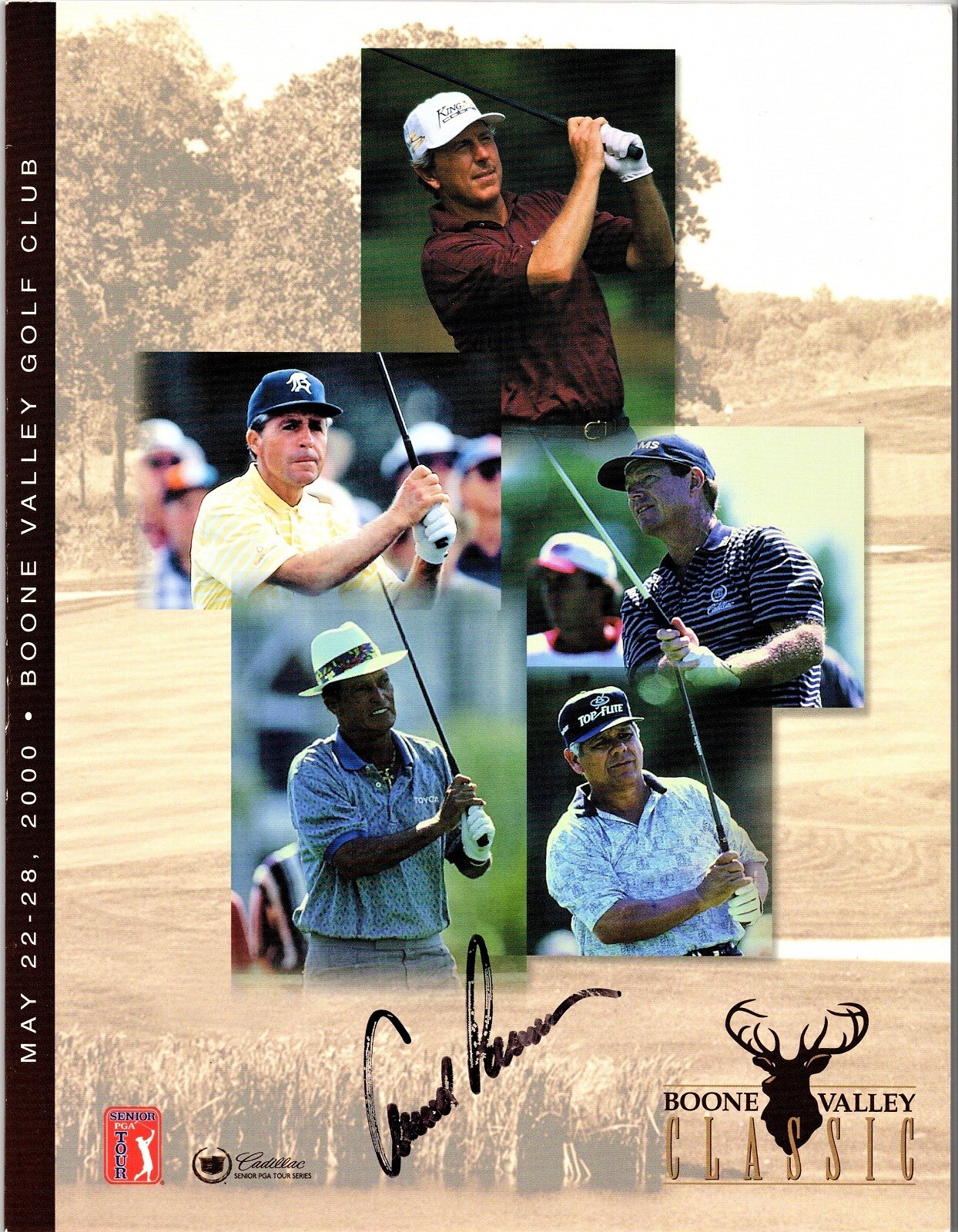 Arnold Palmer Autographed Signed 2000 Boone Valley Classic Program Photo Died 2016 + JSA COA 