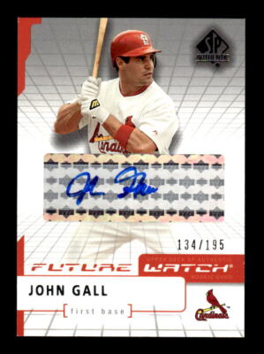 2004 SP Authentic Future Watch Autograph 195 #182 John Gall FW /195 - NM-MT
