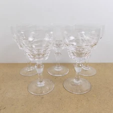 5 Stuart Crystal Chippendale 4.75" Liquor Cocktail Glasses