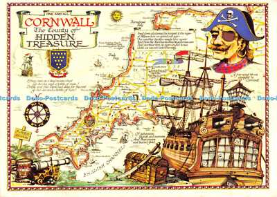 D049389 One and All Cornwall Die Grafschaft des verborgenen Zorns. Postkartensammler