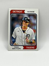 2023 Topps Heritage High Number Nick Maton Short Print Card #705 Detroit Tigers