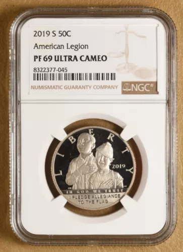 2019 S American Legion Commemorative Half Dollar NGC PF 69 Ultra Cameo