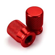 Ventilkappen Alu CNC rot