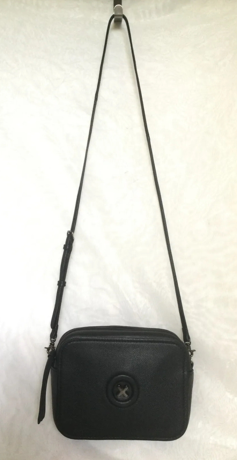 MIMCO Black Leather Cross Body/Shoulder Bag / Handbag eBay