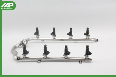   03-08 Mercedes W220 S55 CL55 E55 AMG Fuel Injection Rail Line w/ Injectors OEM