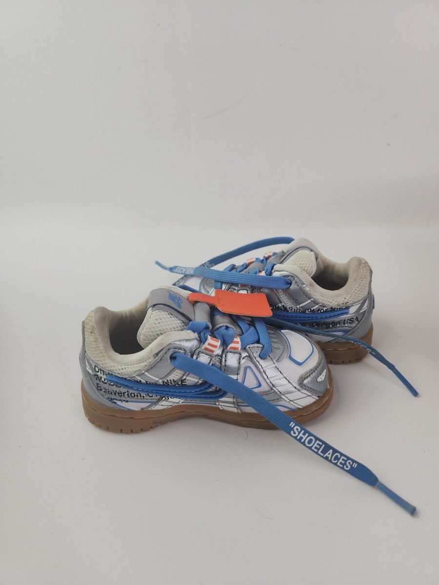 Nike Off White Rubber Dunk OW Shoes TD CW7444-100 UNC Blue Nike Off White Rubber Dunk OW Shoes TD CW7444-100 UNC Blue