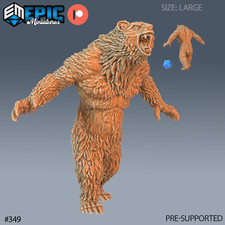 Werebear A  Epic Miniatures  RPG D D Pathfinder Wargaming