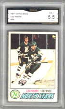 1977-78 O-Pee-Chee #36 Lou Nanne | GMA Graded EX+ 5.5 | Minnesota North Stars