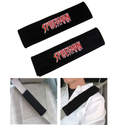 New 2PC Avengers Spider-Man Car Truck Suv Van Seat Belt Pads / Covers