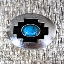 Mini Chevron Turquoise Concho CON412-I