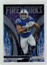 2021 Panini Prizm Jonathan Taylor Fireworks Insert #F-3 Indianapolis Colts