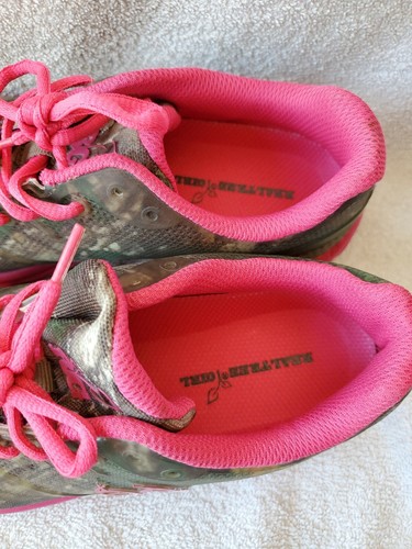 REALTREE Girl COBRA JR Camo Athletic Trail Hiking Shoe, Black & Pink Sz 5 M - Picture 6 of 9