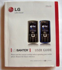LG Banter Cell Phone Owner's Manual, English  Spanish Booklet